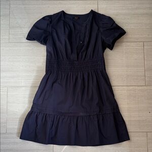 Quince Dark Blue Mini Dress